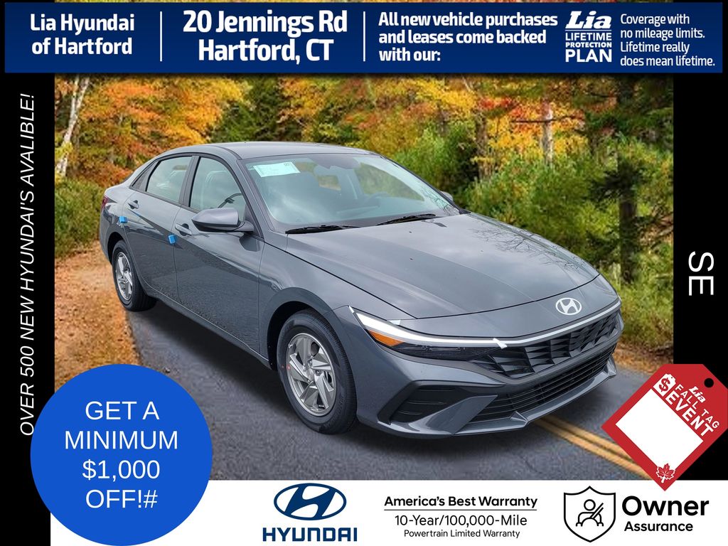 Ecotronic Gray 2026 Hyundai Elantra Sedan Front-Wheel Drive Continuously Variable Transmission