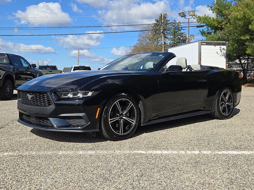 Shadow Black 2024 Ford Mustang EcoBoost Premium Convertible RWD Convertible Rear-Wheel Drive Automatic