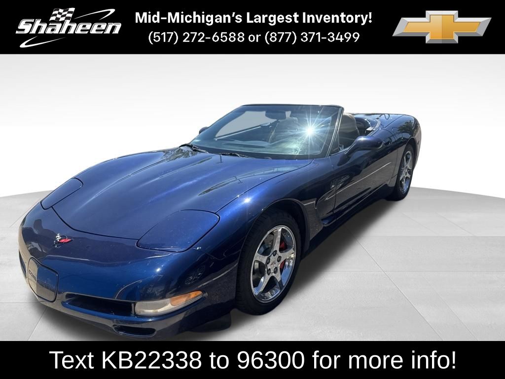 Dark Sapphire Metallic 2001 Chevrolet Corvette Convertible Rear-Wheel Drive 4-Speed Automatic Overdrive