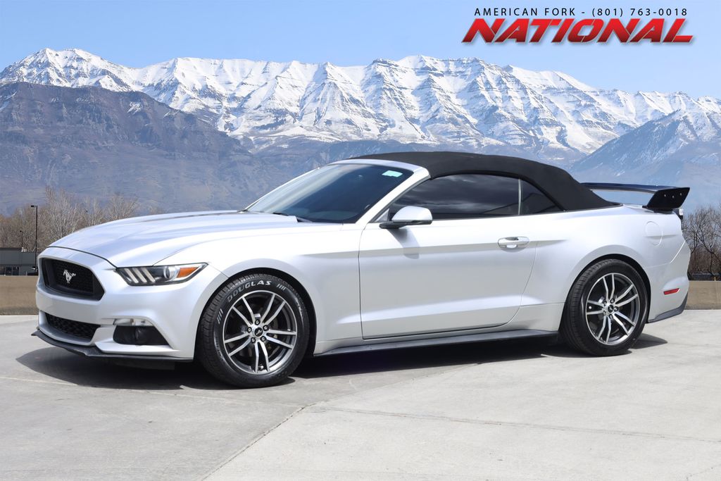 Ingot Silver 2017 Ford Mustang Convertible Rear-Wheel Drive 6-Speed Automatic