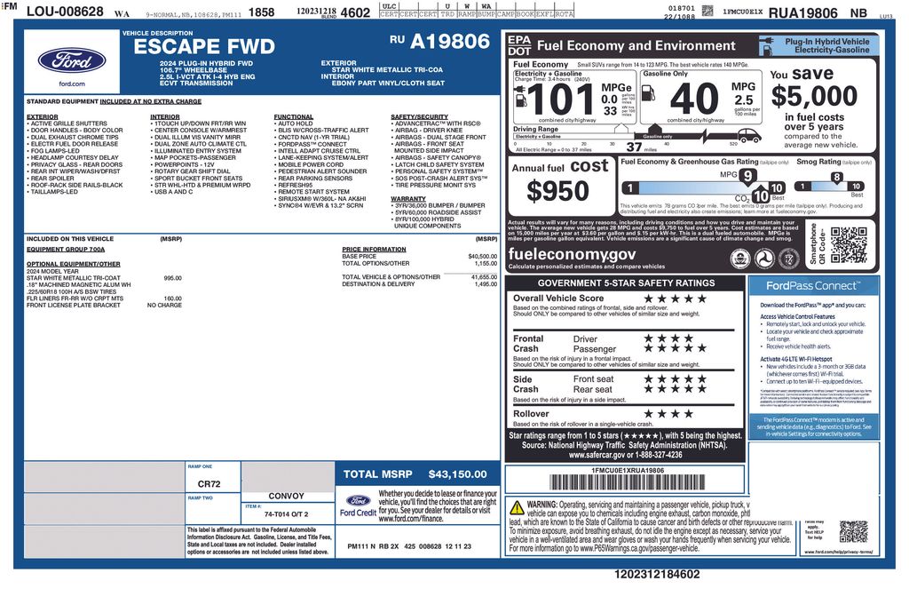 2024 Ford Escape PHEV