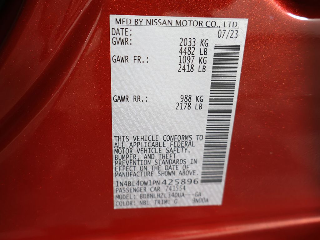 Used 2023 Red Nissan 2.5 SV image 45