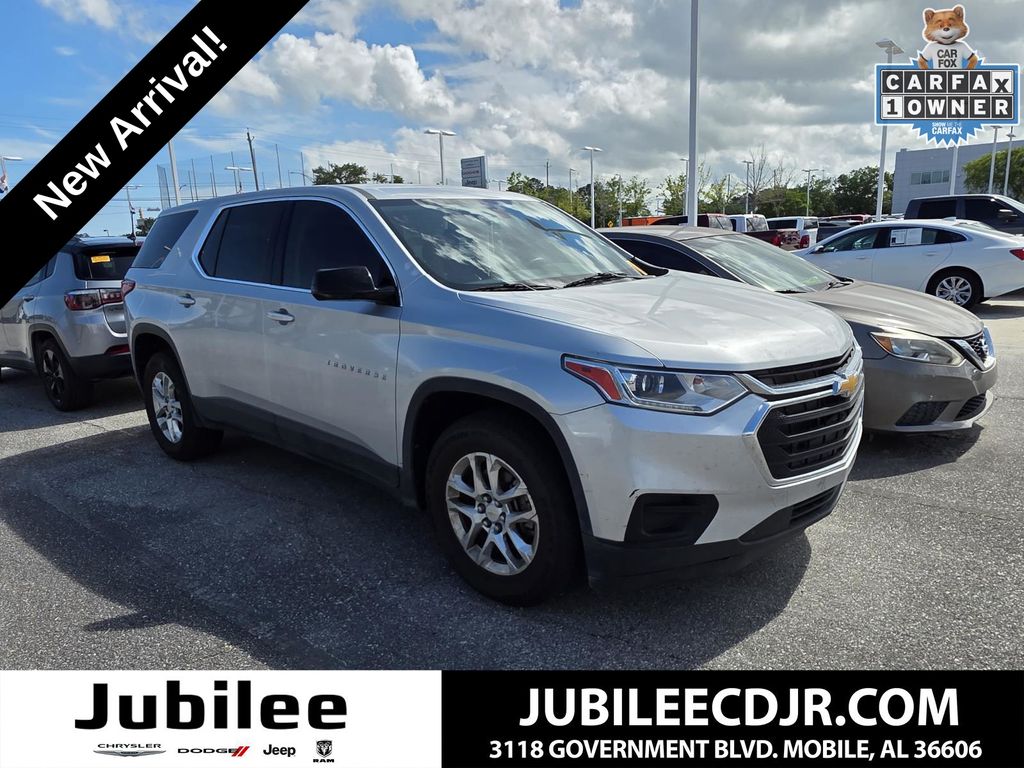 Silver Ice Metallic 2020 Chevrolet Traverse LS FWD SUV / Crossover Front-Wheel Drive 9-Speed Automatic