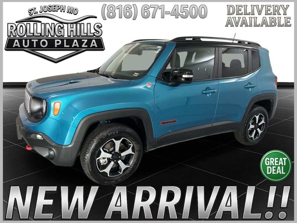 Bikini Metallic Clearcoat 2022 Jeep Renegade Trailhawk 4WD SUV / Crossover Four-Wheel Drive 9-Speed Automatic