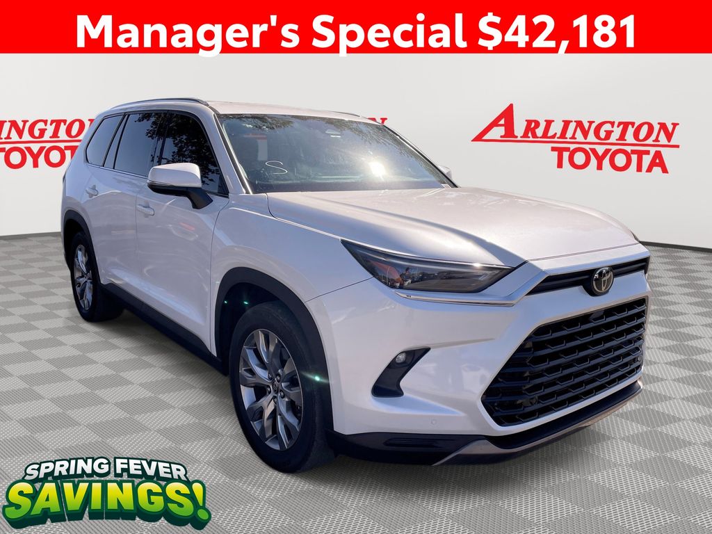 White (Wind Chill Pearl) 2024 Toyota Grand Highlander Hybrid Limited AWD SUV / Crossover All-Wheel Drive Continuously Variable Transmission