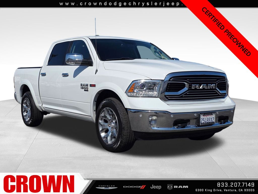 Bright White Clearcoat 2019 RAM 1500 Classic Laramie Crew Cab RWD Pickup Truck 4X2 8-Speed Automatic