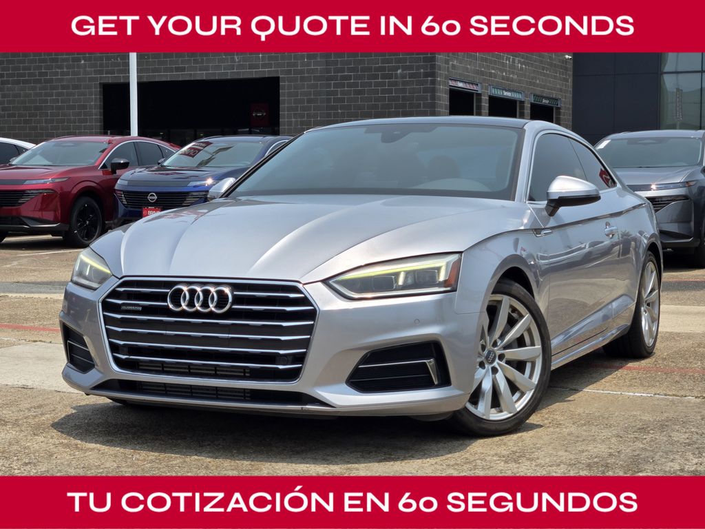 2018 Audi A5 2.0T Premium Plus Silver at DeMontrond Automotive Group