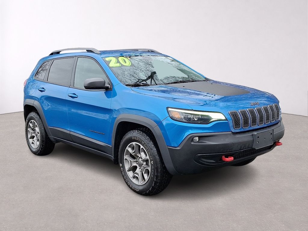 Hydro Blue Pearlcoat 2020 Jeep Cherokee Trailhawk 4WD SUV / Crossover Four-Wheel Drive 9-Speed Automatic