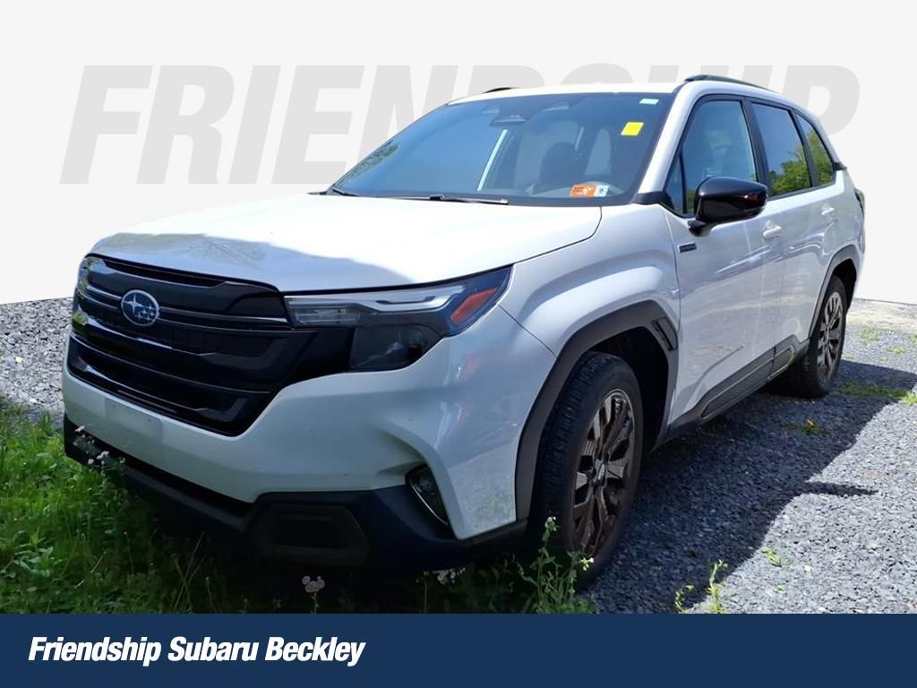 Crystal White Pearl 2025 Subaru Forester Hybrid Sport AWD SUV / Crossover All-Wheel Drive Continuously Variable Transmission