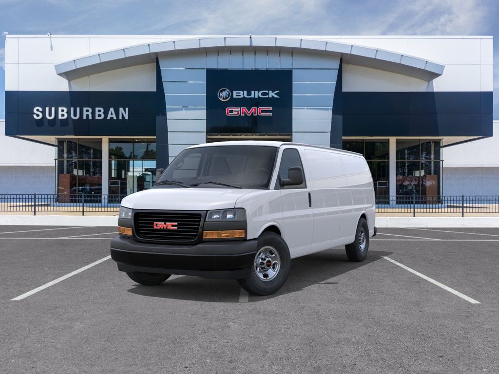 Summit White 2026 GMC Savana Cargo Van Rear-Wheel Drive 8-Speed Automatic Overdrive