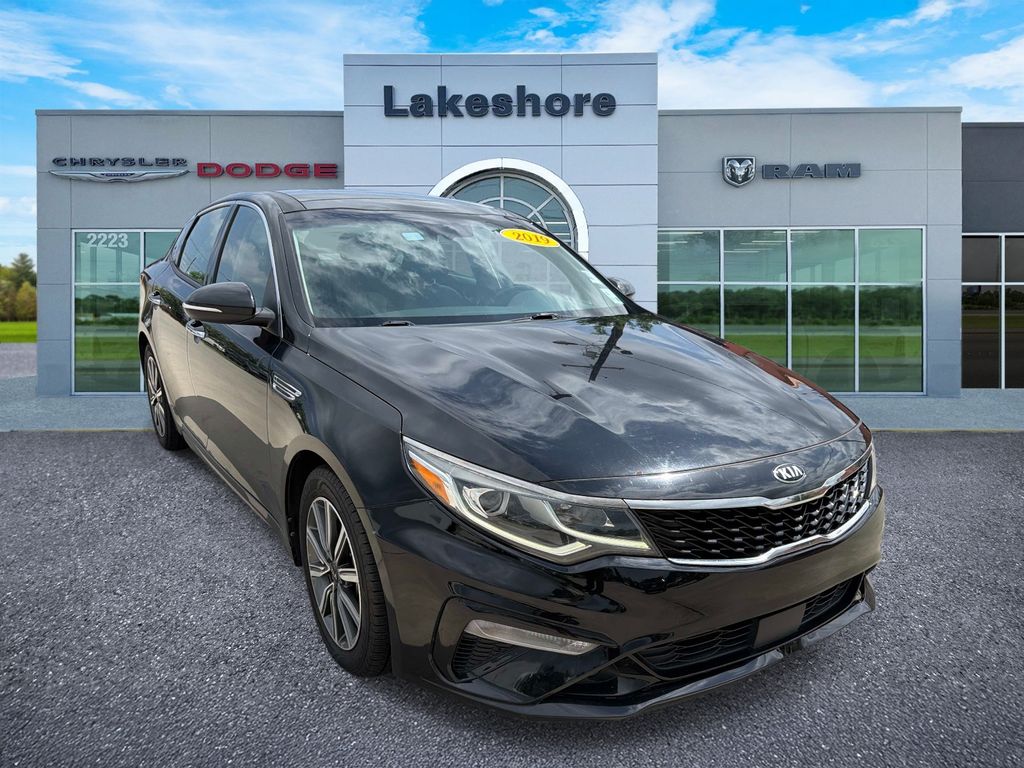 Ebony Black 2019 Kia Optima EX FWD Sedan 7-Speed Automatic