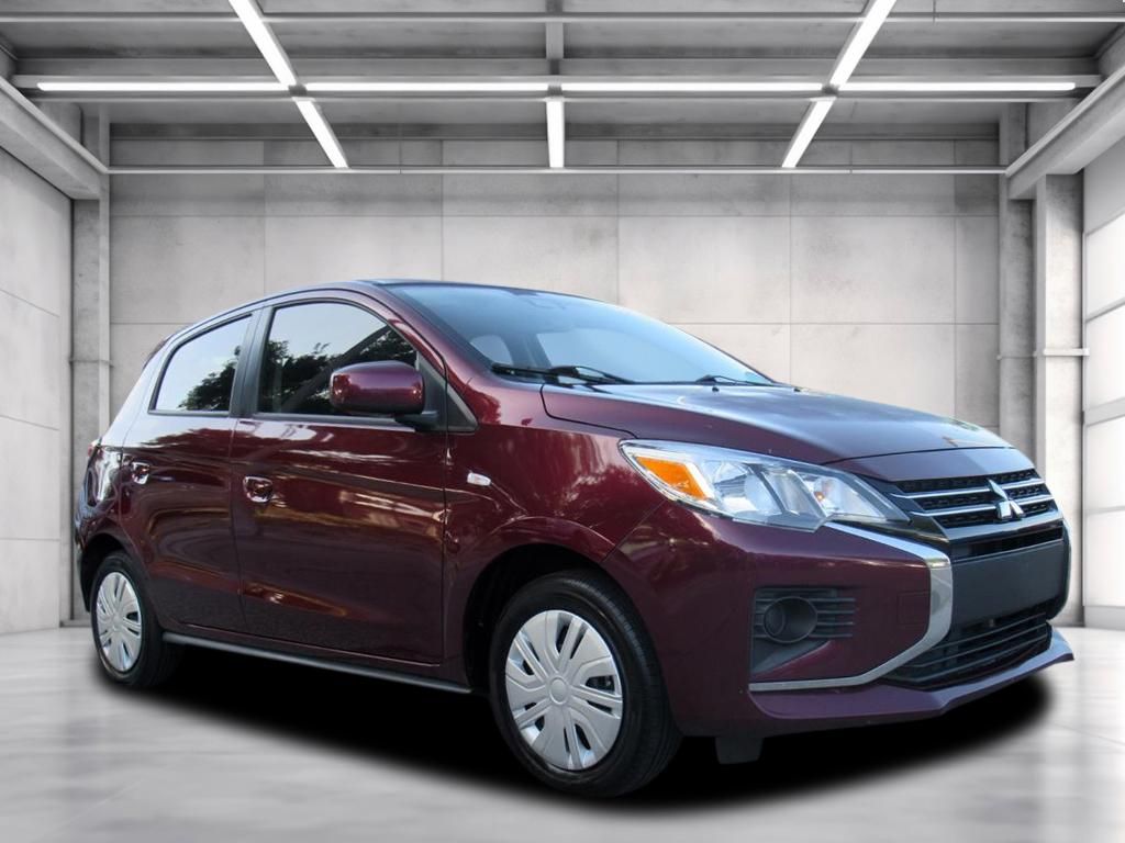 Wine Red 2024 Mitsubishi Mirage Hatchback Front-Wheel Drive Continuously Variable Transmission