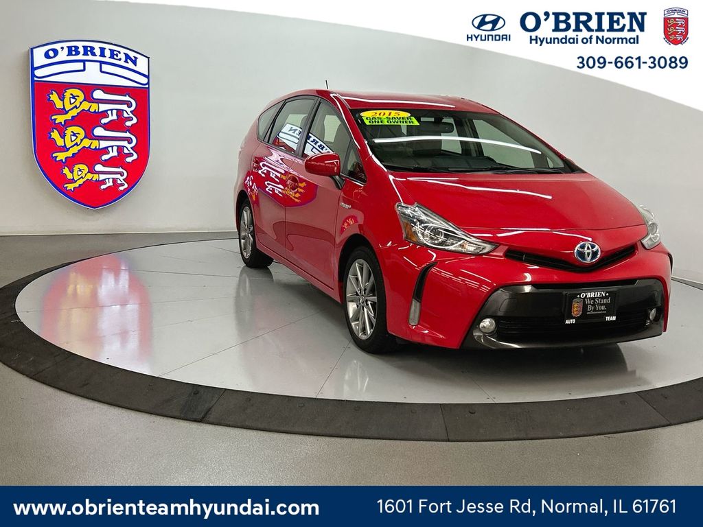 Absolutely Red 2015 Toyota Prius v Sedan Continuously Variable Transmission