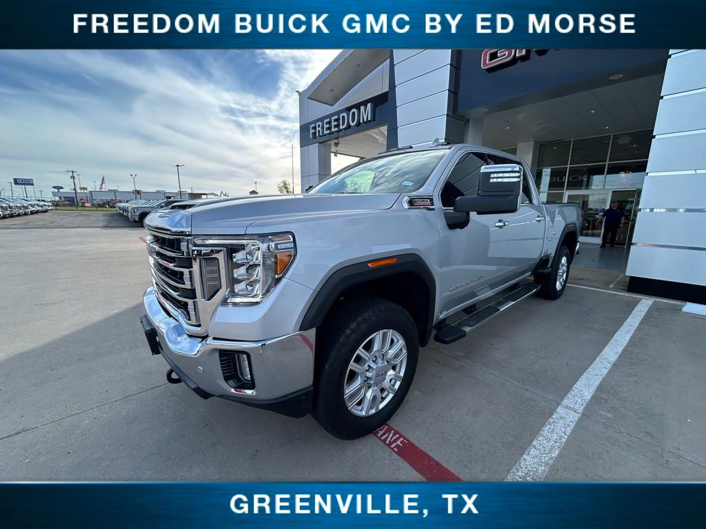 Quicksilver Metallic 2023 GMC Sierra 2500HD SLT Crew Cab 4WD Pickup Truck Four-Wheel Drive Automatic