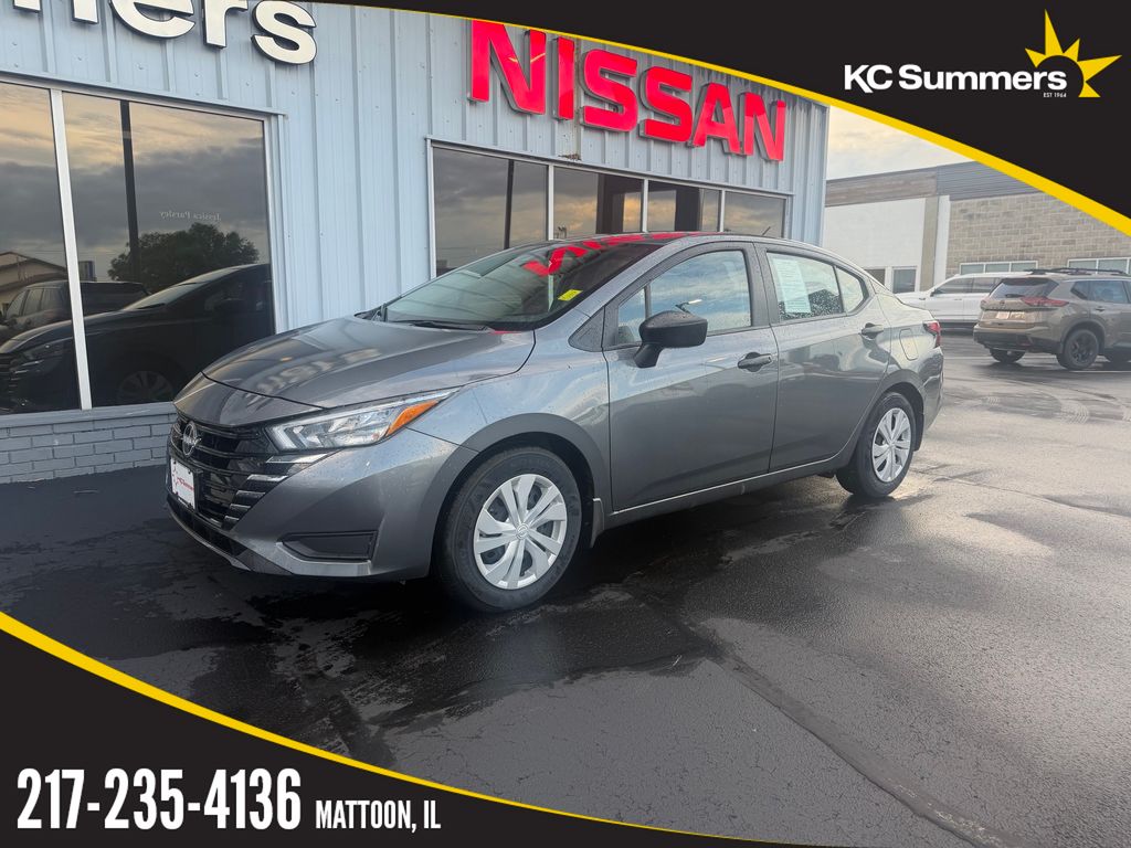 Gray (Gun Metallic) 2025 Nissan Versa Sedan Front-Wheel Drive Continuously Variable Transmission
