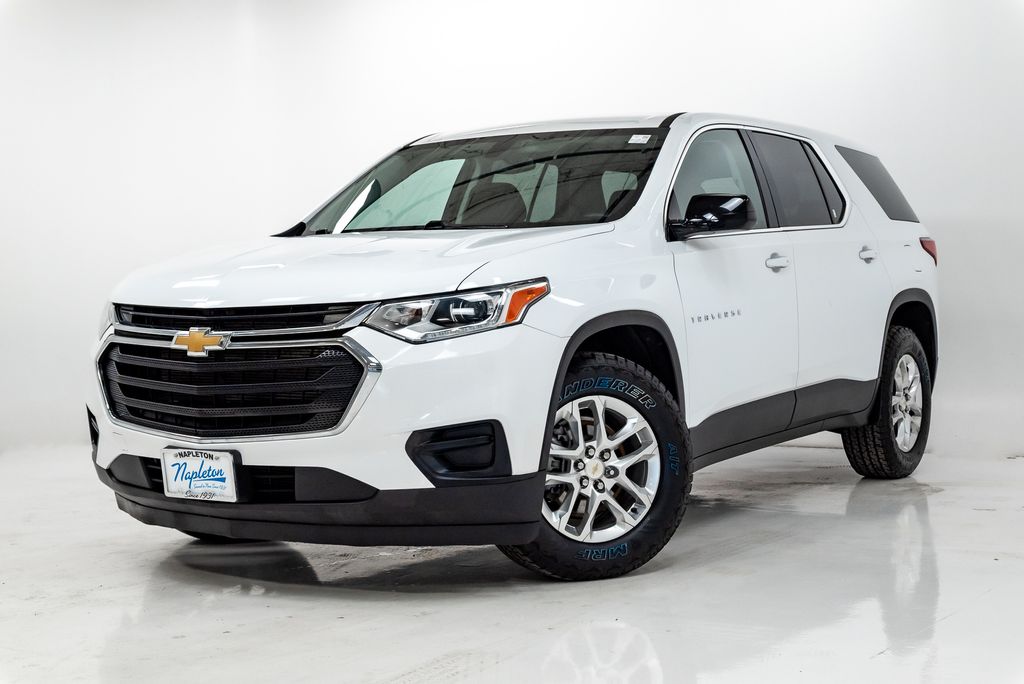Summit White 2020 Chevrolet Traverse LS FWD SUV / Crossover Front-Wheel Drive 9-Speed Automatic