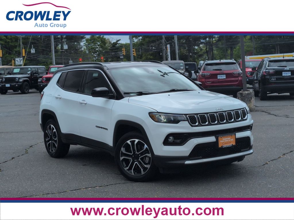 Bright White Clearcoat 2024 Jeep Compass Limited 4WD SUV / Crossover Four-Wheel Drive 8-Speed Automatic
