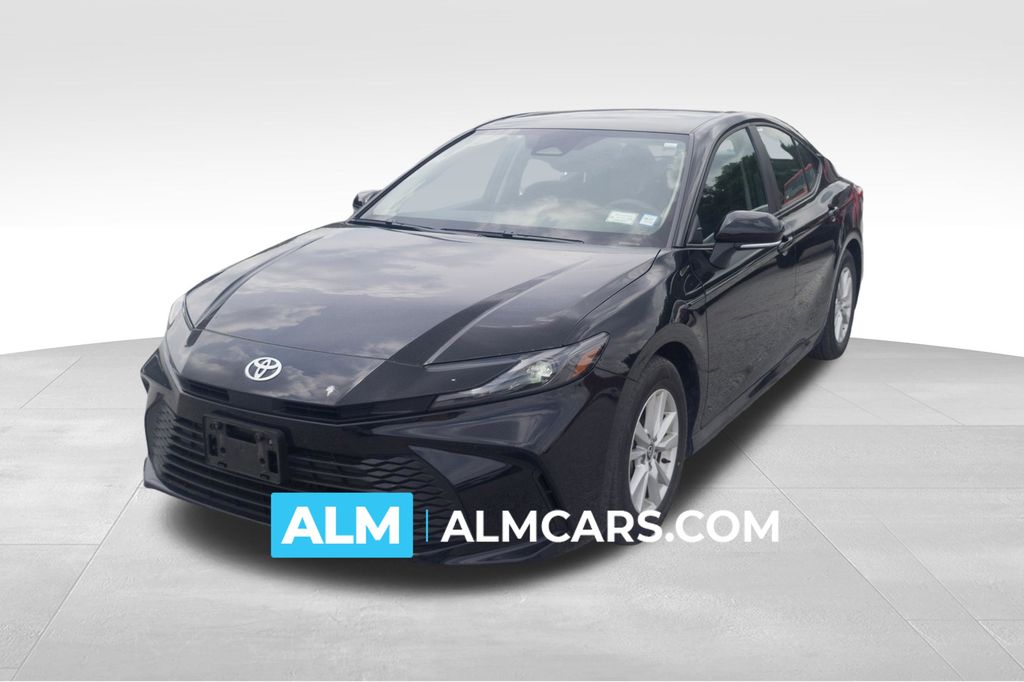 Midnight Black Metallic 2025 Toyota Camry Sedan Front-Wheel Drive Continuously Variable Transmission