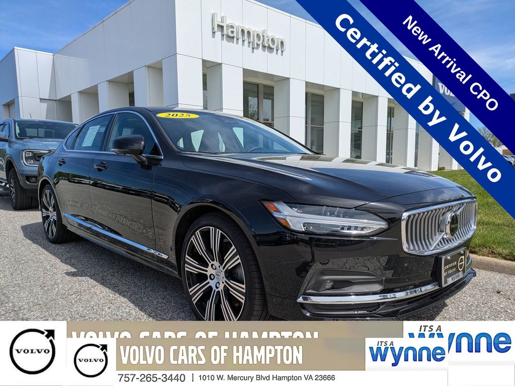 Onyx Black Metallic 2025 Volvo S90 Sedan All-Wheel Drive Automatic