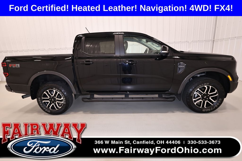 Shadow Black 2024 Ford Ranger Pickup Truck Four-Wheel Drive Automatic