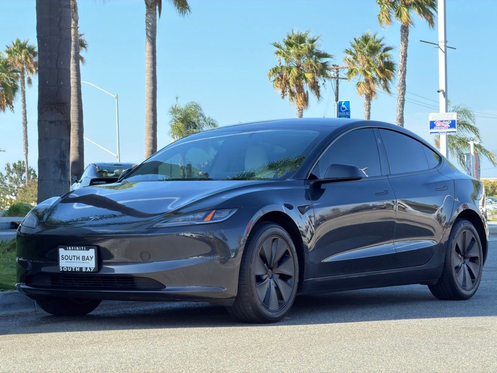 Gray 2025 Tesla Model 3 Sedan Rear-Wheel Drive 1-Speed Automatic
