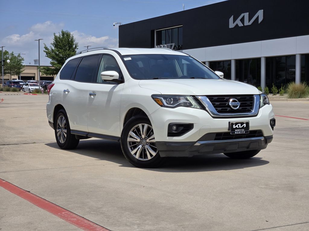 Glacier White 2019 Nissan Pathfinder SL FWD SUV / Crossover Front-Wheel Drive Continuously Variable Transmission
