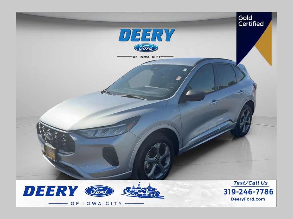 Iconic Silver Metallic 2024 Ford Escape SUV / Crossover All-Wheel Drive 8-Speed Automatic