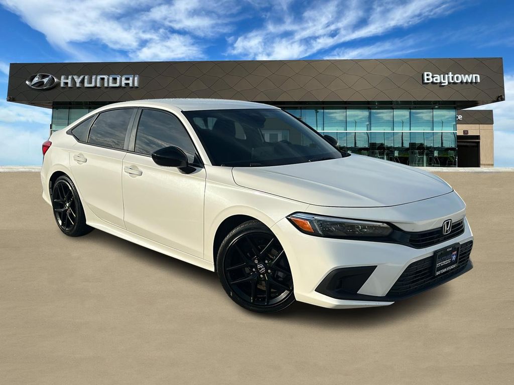 2024 Honda Civic Sport White at Emmons Autoplex