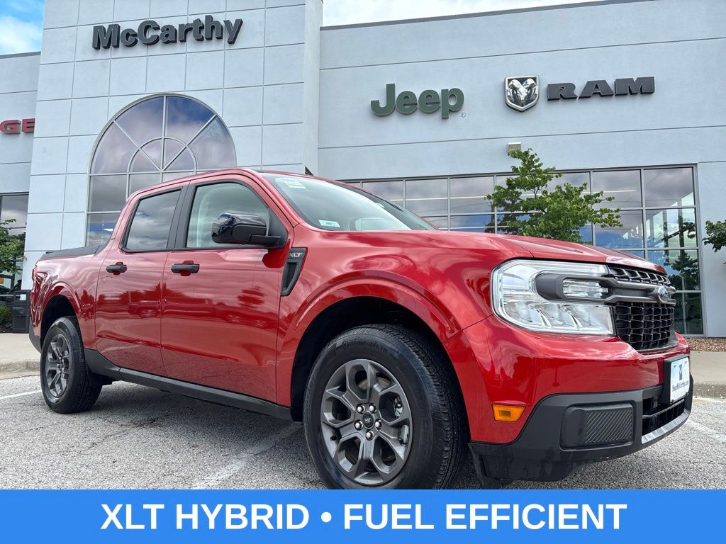 Chili Pepper Red 2024 Ford Maverick Pickup Truck Front-Wheel Drive Continuously Variable Transmission