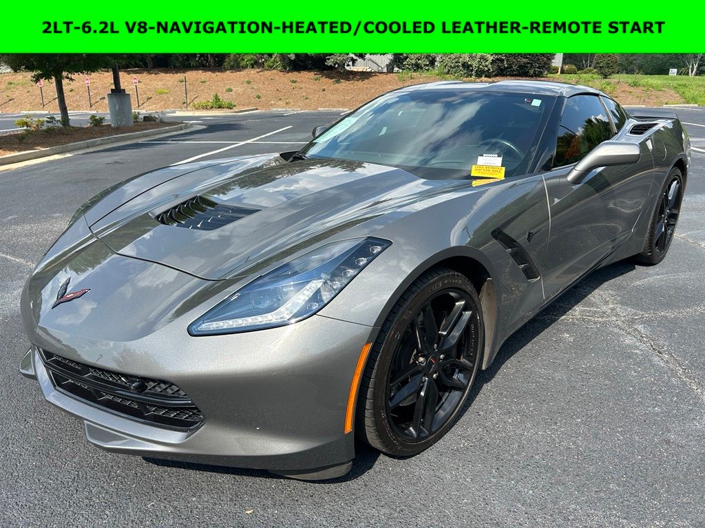 Shark Gray Metallic 2016 Chevrolet Corvette Stingray Z51 2LT Coupe RWD Coupe Rear-Wheel Drive 8-Speed Automatic
