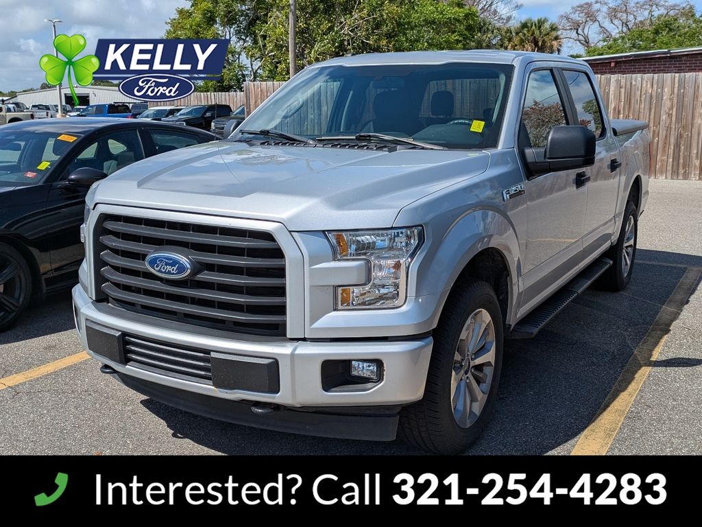 Ingot Silver 2017 Ford F-150 XL SuperCrew 4WD Pickup Truck Four-Wheel Drive 6-Speed Automatic