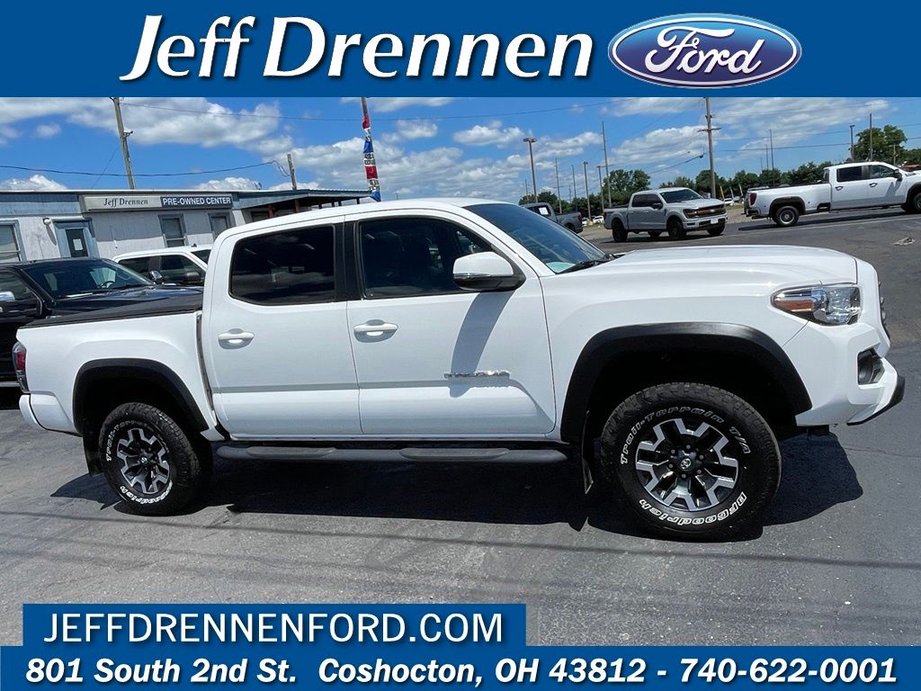 Super White 2021 Toyota Tacoma Pickup Truck Four-Wheel Drive 6-Speed Automatic
