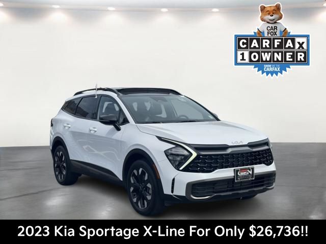 Glacial White Pearl 2023 Kia Sportage SUV / Crossover All-Wheel Drive 8-Speed Automatic