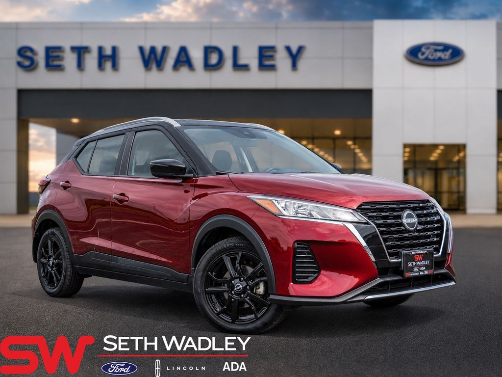 Red (Scarlet Ember Tintcoat/Super Black) 2023 Nissan Kicks SUV / Crossover Front-Wheel Drive Continuously Variable Transmission