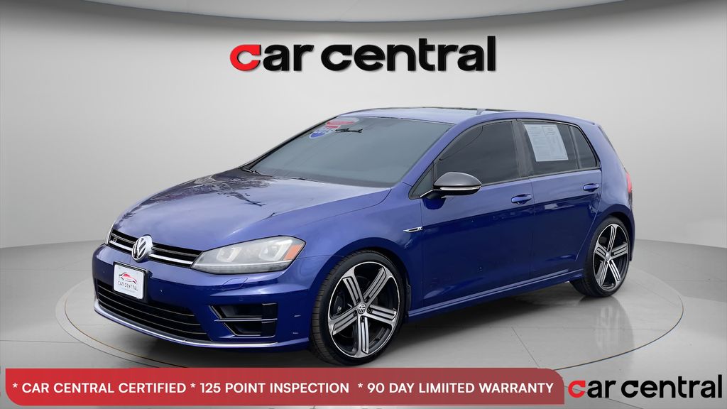 Blue 2015 Volkswagen Golf R AWD Hatchback All-Wheel Drive 6-Speed Dual Clutch