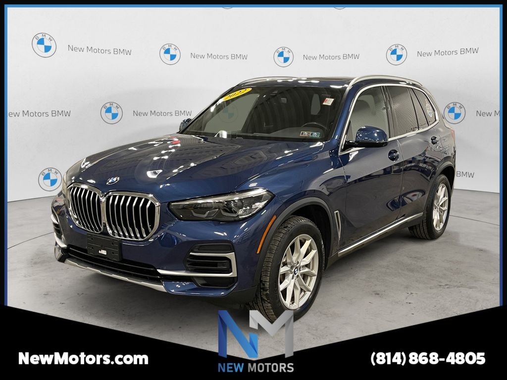 Blue Metallic 2022 BMW X5 SUV / Crossover All-Wheel Drive 8-Speed Automatic