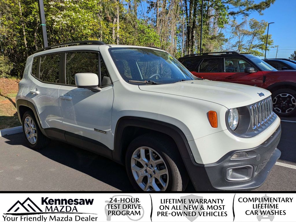 Alpine White 2018 Jeep Renegade Latitude SUV / Crossover Front-Wheel Drive 9-Speed Automatic