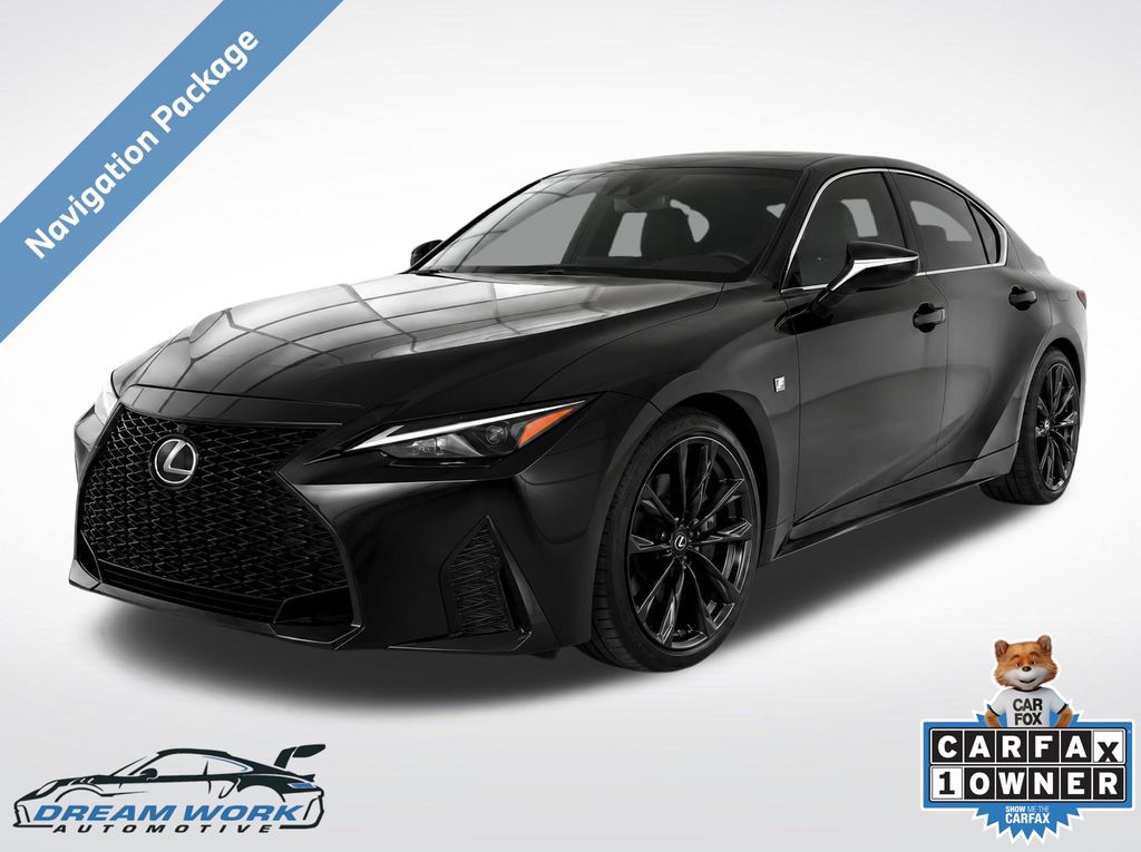 Black (Caviar) 2022 Lexus IS Sedan 6-Speed Automatic