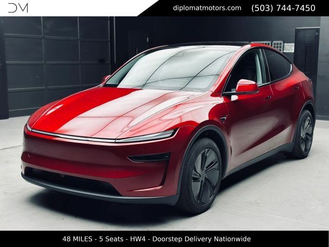 Red 2026 Tesla Model Y All-Wheel Drive 1-Speed Automatic