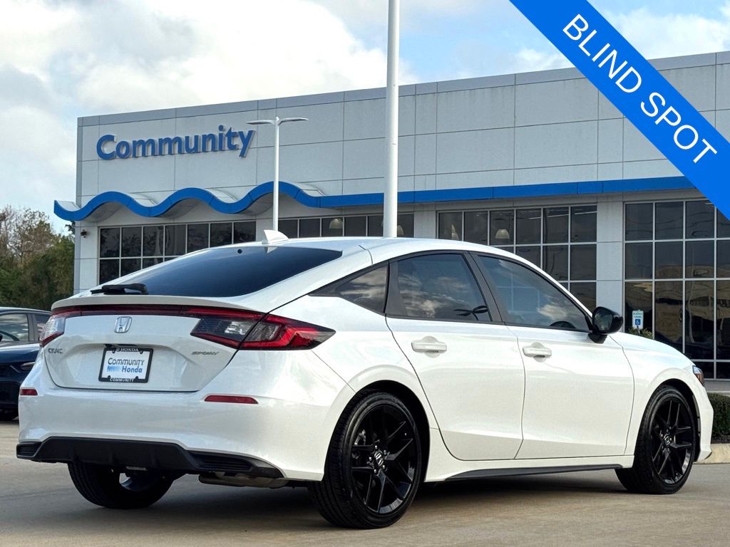 2025 Honda Civic Sport White at Community Honda