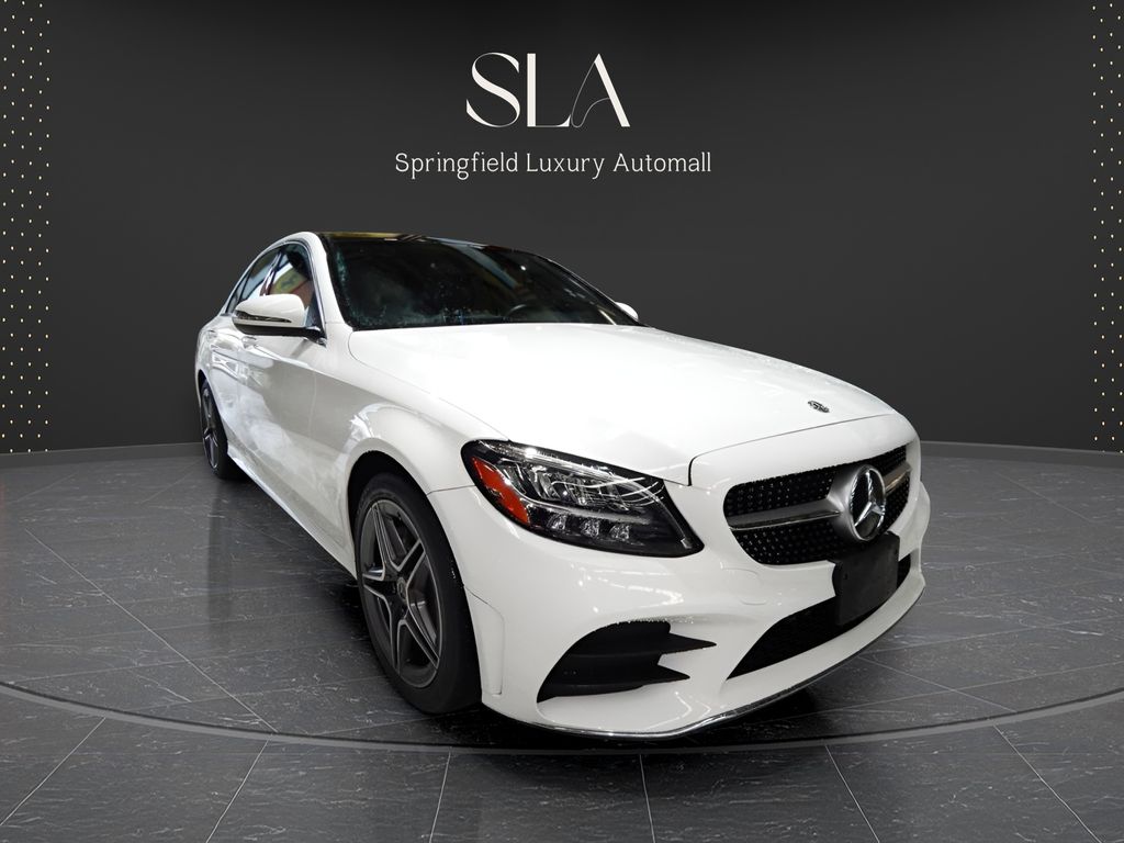 Polar White 2021 Mercedes-Benz C-Class Sedan All-Wheel Drive 9-Speed Automatic