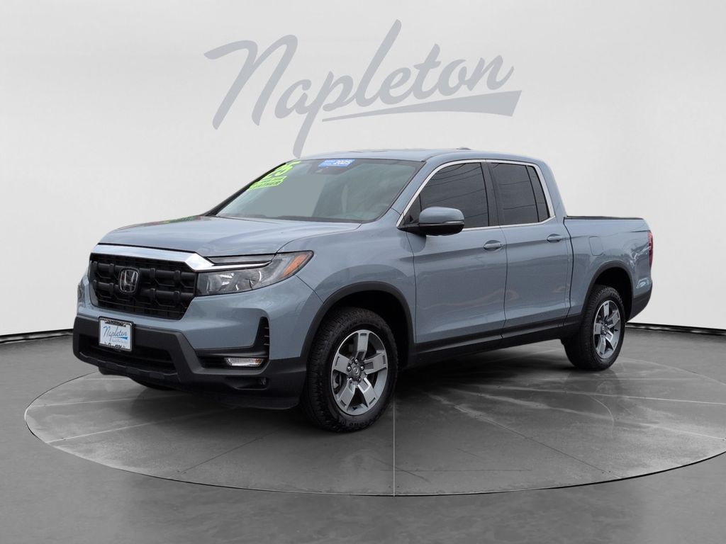 Sonic Gray Pearl 2025 Honda Ridgeline Pickup Truck All-Wheel Drive 9-Speed Automatic