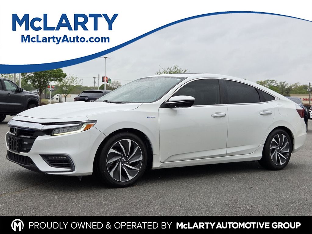 Platinum White Pearl 2020 Honda Insight Touring Sedan FWD Sedan Front-Wheel Drive Continuously Variable Transmission