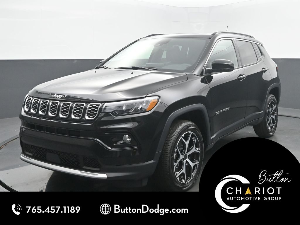 Diamond Black Crystal Pearlcoat 2026 Jeep Compass SUV / Crossover Four-Wheel Drive 8-Speed Automatic