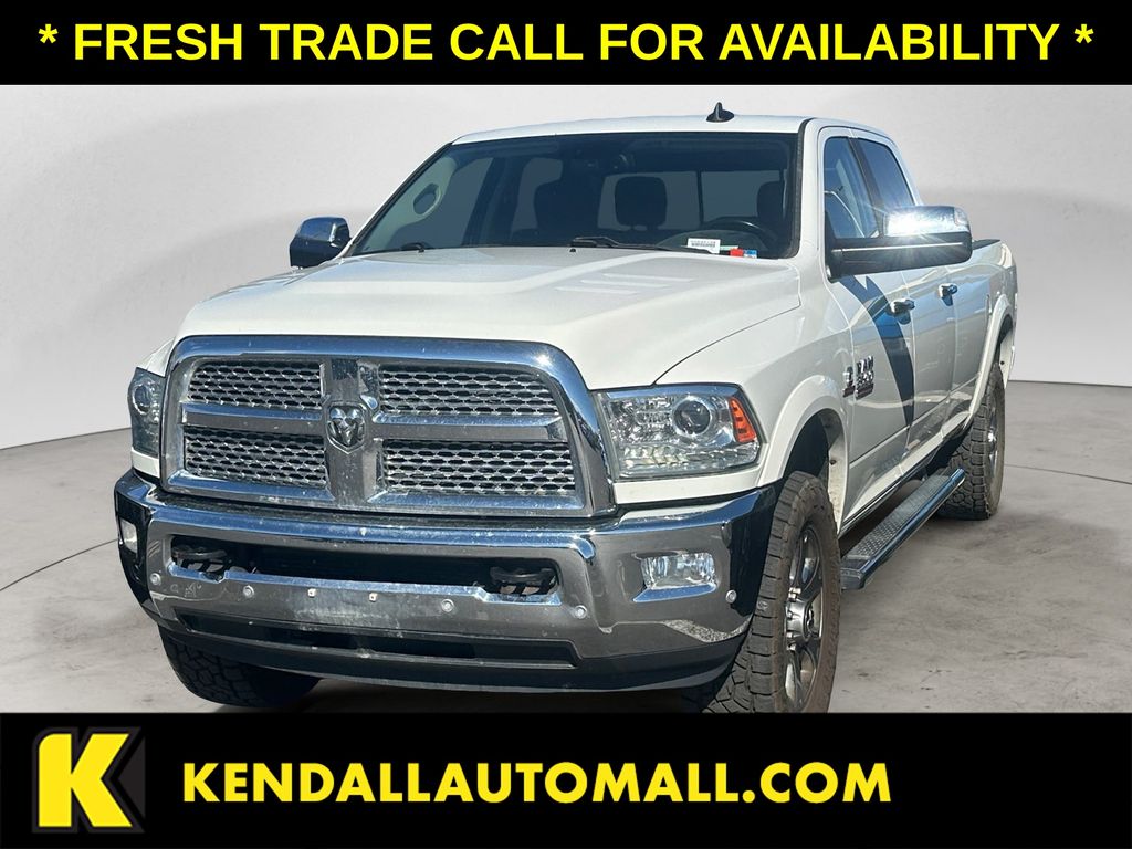Pearl White 2017 RAM 3500 Pickup Truck Four-Wheel Drive 6-Speed Automatic