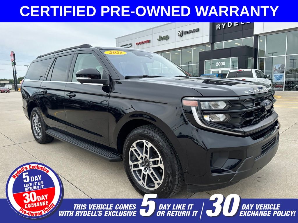 Agate Black Metallic 2025 Ford Expedition SUV / Crossover Four-Wheel Drive Automatic