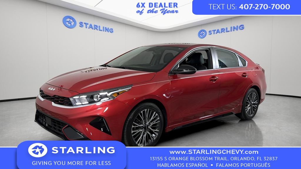 Currant Red 2024 Kia Forte GT-Line FWD Sedan Front-Wheel Drive Continuously Variable Transmission