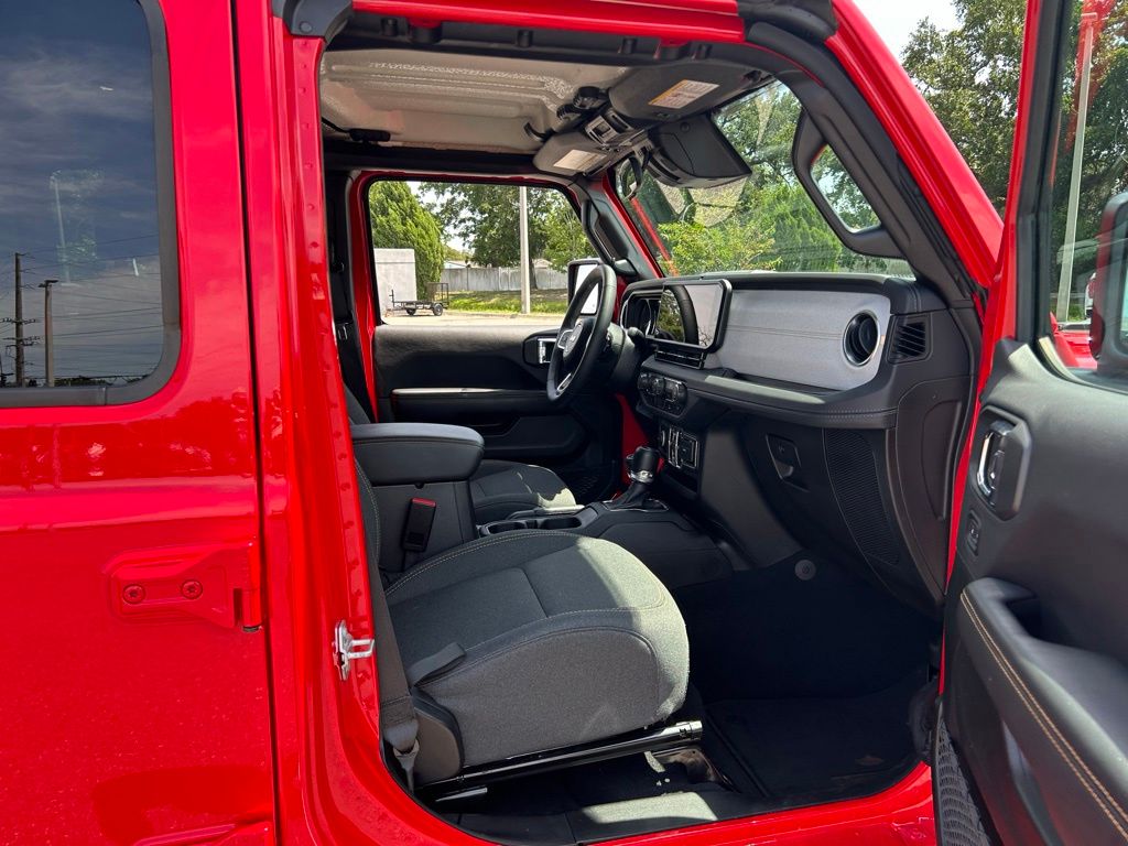 Used 2025 Firecracker Red Clearcoat Jeep Sahara 4xe image 39