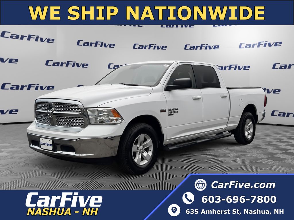 Bright White Clearcoat 2019 RAM 1500 Classic SLT Crew Cab 4WD Pickup Truck Four-Wheel Drive 8-Speed Automatic