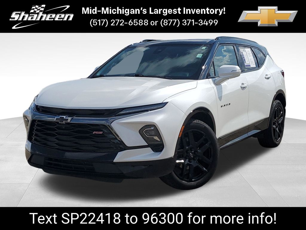 White (Iridescent Pearl Tricoat) 2023 Chevrolet Blazer SUV / Crossover All-Wheel Drive 9-Speed Automatic Overdrive